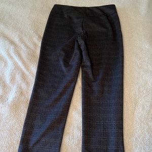 Plaid pull on slacks